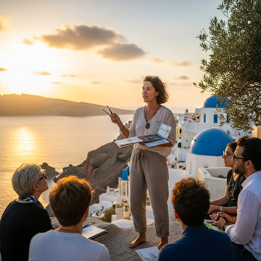 You get paid to travel to Greece and teach what you love?? Ummm….OK!